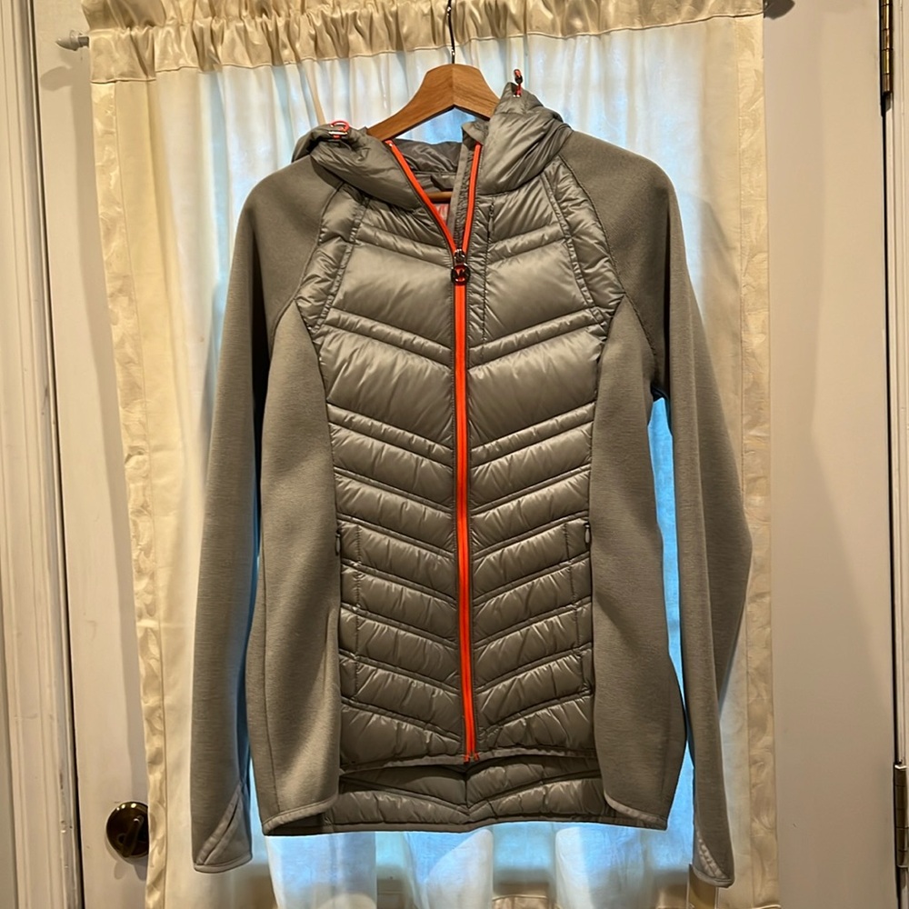 Michael Kors gray hooded winter jacket, NWT